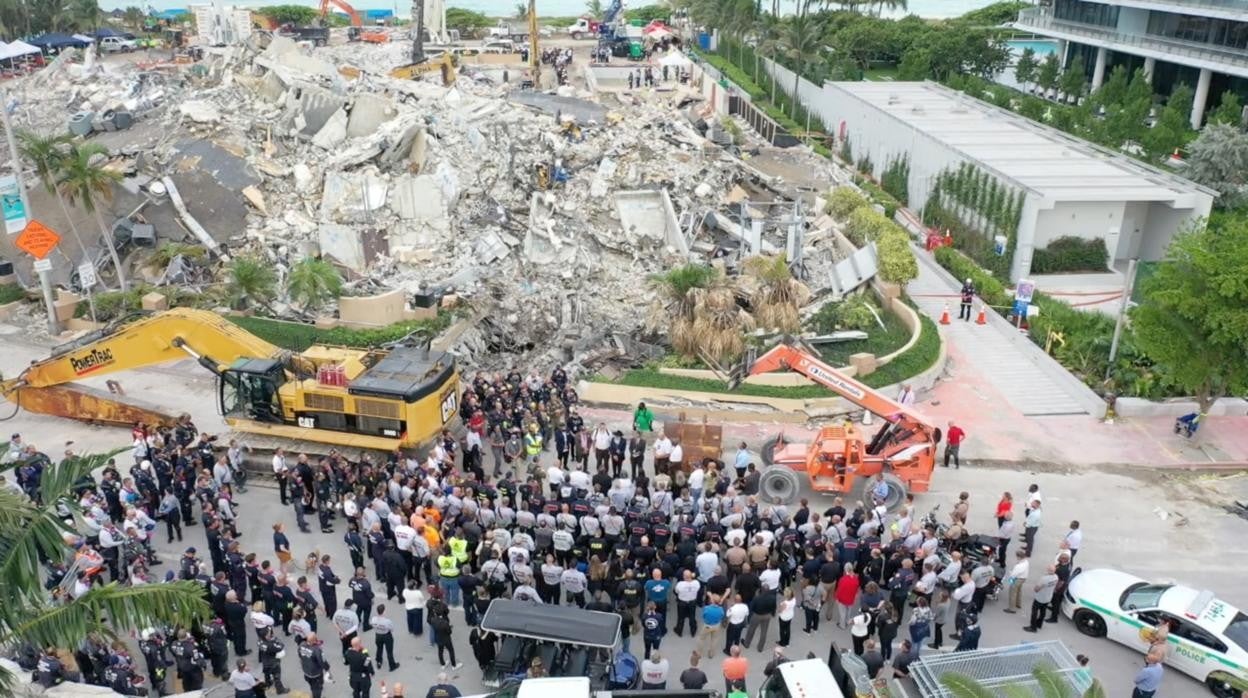 Florida pone fin a búsqueda de supervivientes tras derrumbe de edificio