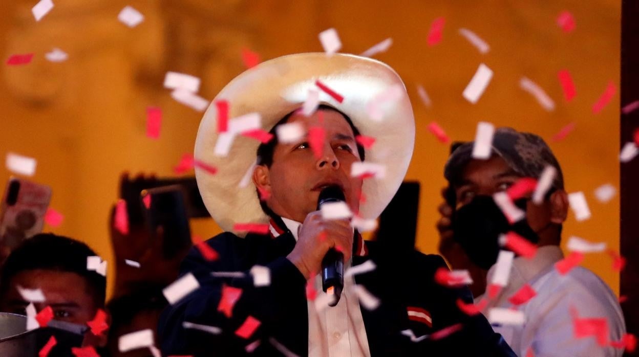 Pedro Castillo, presidente electo de Perú