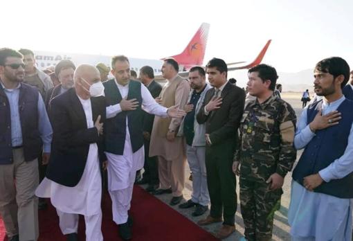 El presidente afgano, Ashraf Ghani, esta semana en Mazar-i-Sharif