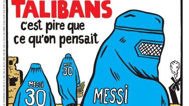 Messi, burkas y el dinero de Qatar en la portada de ‘Charlie Hebdo’