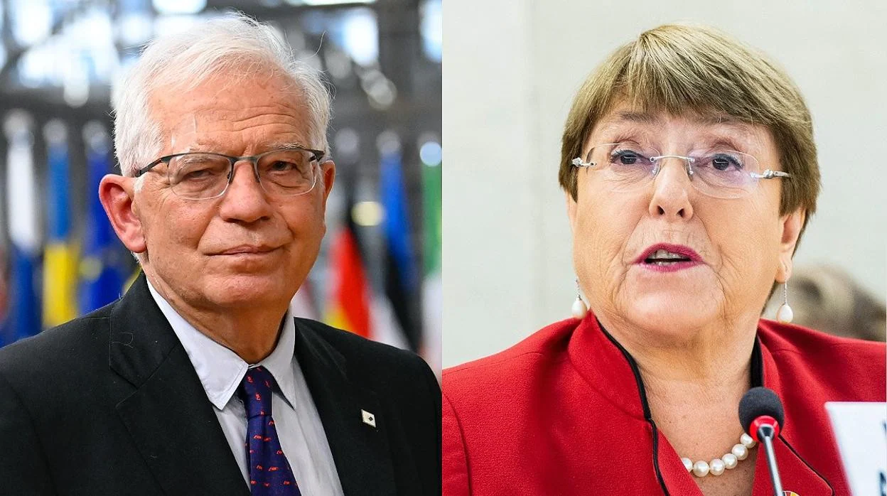 Alto Representante de la UE, Josep Borrell, y la Alta Comisionada de la ONU, Michelle Bachelet
