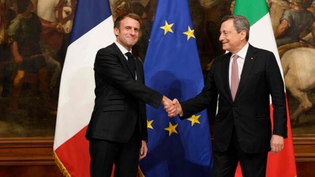 Draghi y Macron firman un 'tratado de amistad' franco-italiano para reforzar su influencia en Europa