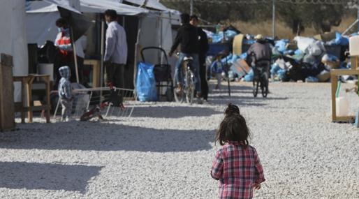 Visita al campamento de Lesbos RIC, Mavrovouni