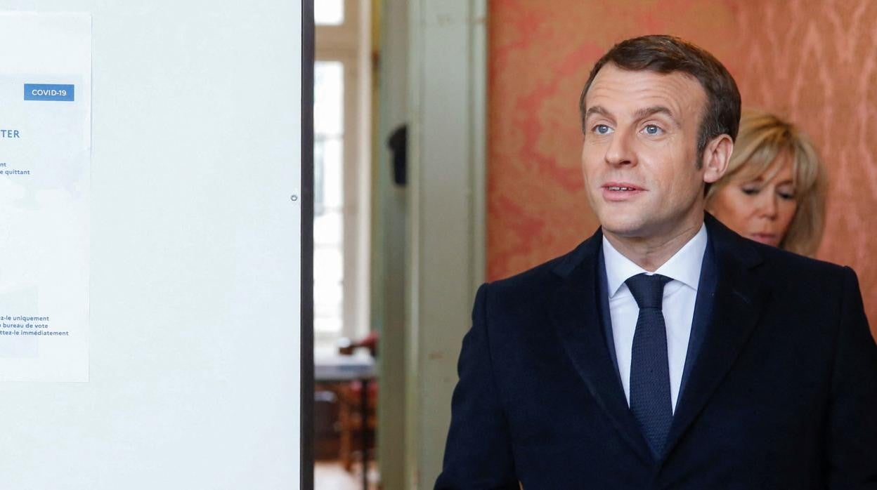El presidente de la república francesa, Emmanuele Macron