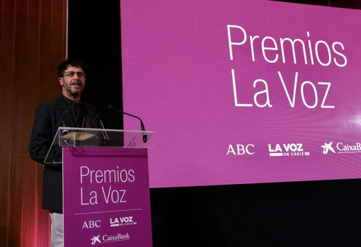 Emilio Morenatti durante la entrega de los Premios LA VOZ