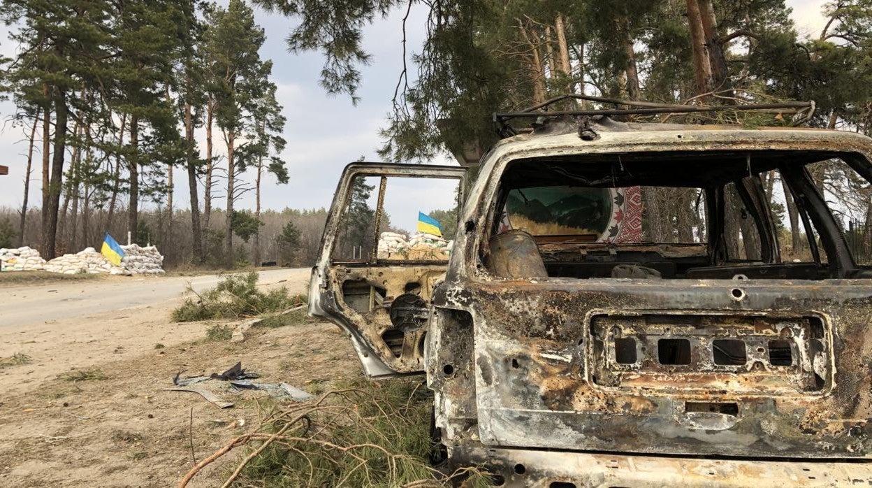 Entrada al pueblo de Yasnohorodka