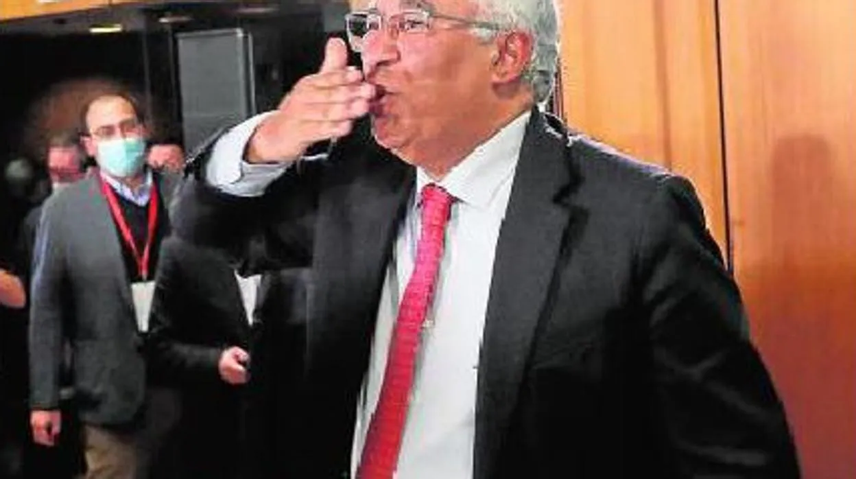 Imagen de António Costa el día de las elecciones