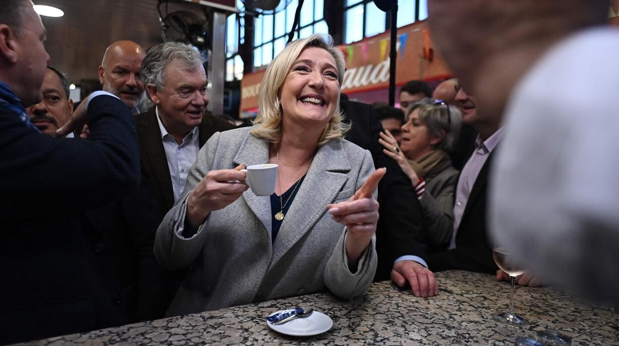 La candidata de Agrupación Nacional, Marine le Pen