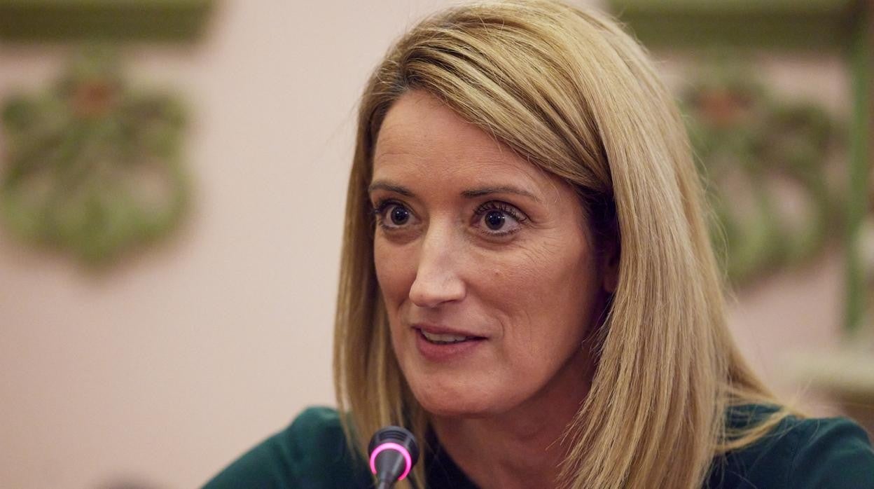 La presidenta del Parlamento Europeo, Roberta Metsola