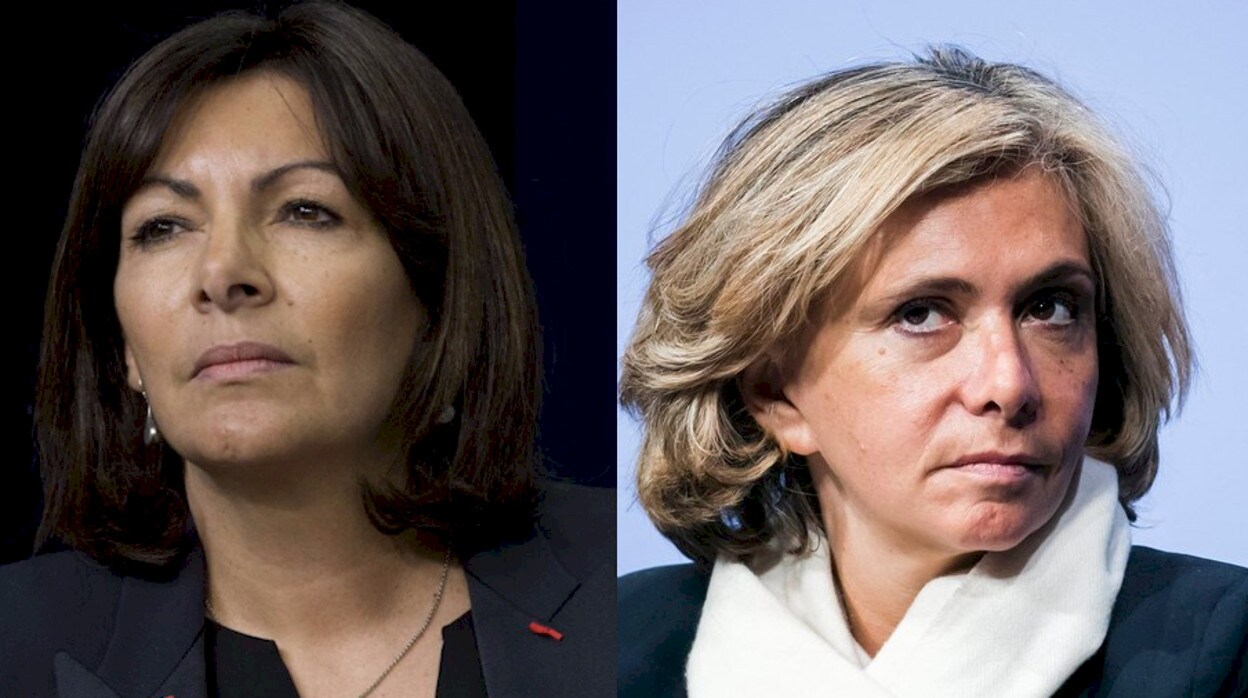 La socialista Anne Hidalgo (izquierda) y la conservadora Valérie Pécresse