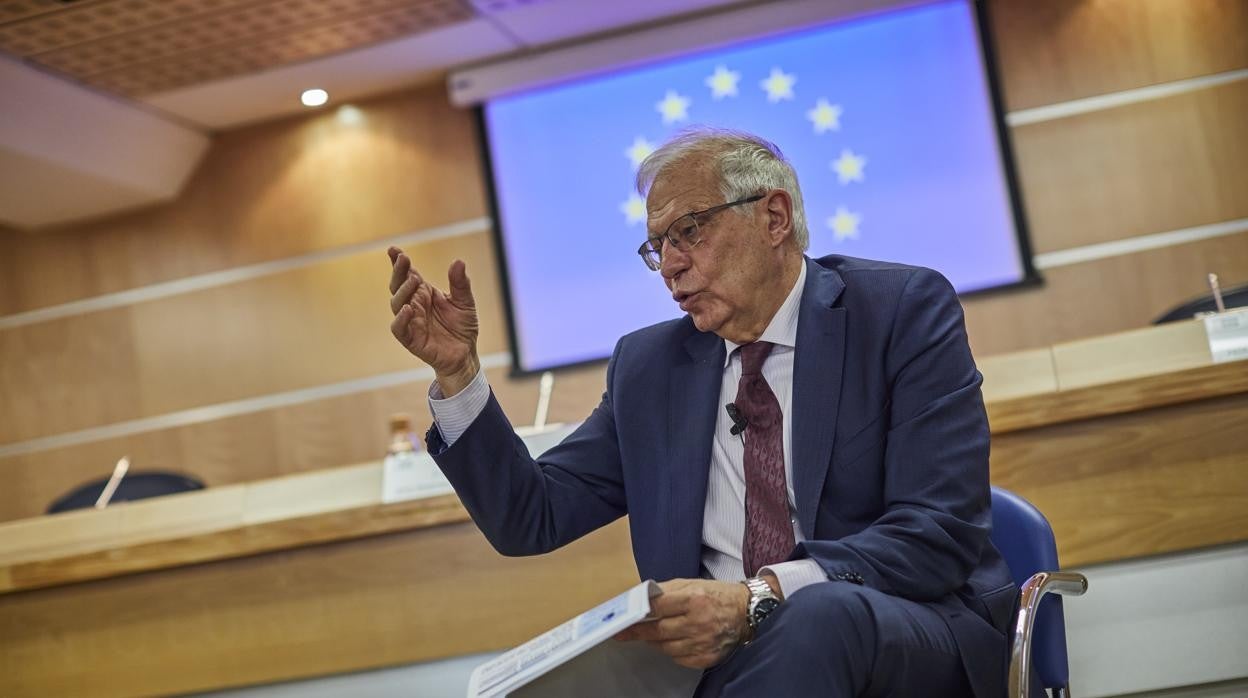 El vicepresidente de la Comisión Europea y alto representante de asuntos exteriores de la UE, Josep Borrell, ayer, en Madrid