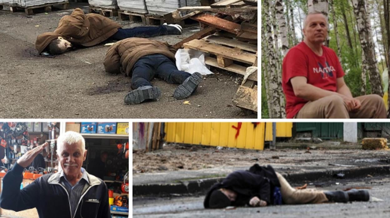 Cuatro de las víctimas en Bucha