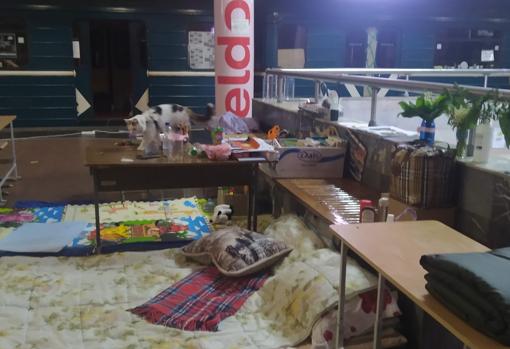 Interior del metro de Járkov