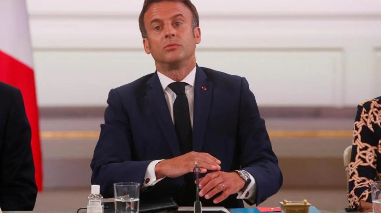 El presidente de la República, Emmanuel Macron