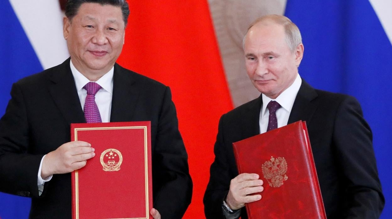 Xi y Putin durante un encuentro en Moscú en 2019