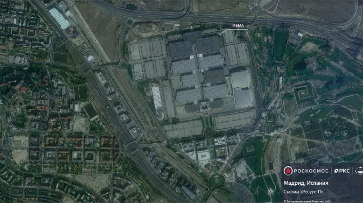 Imagen satelital de Ifema difundida por rusia