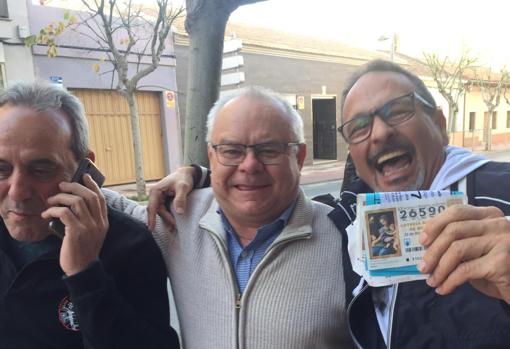 Celebración del Gordo en la localidad alicantina de San Vicente del Raspeig