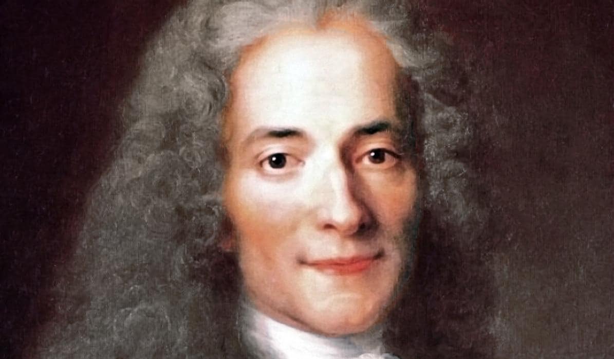 Retrato de Voltaire.