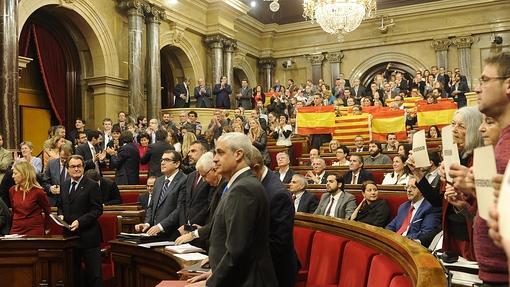 Imagen del Parlamento catalán el 9-N