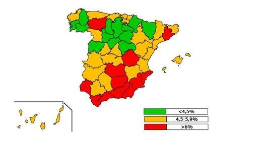 Mapa del fraude en España