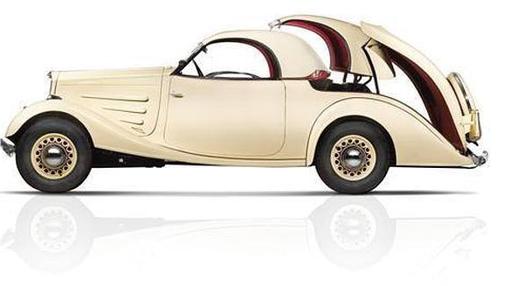 El concepto Eclipse de techo duro escamoteable eléctricamente es original de la firma gala