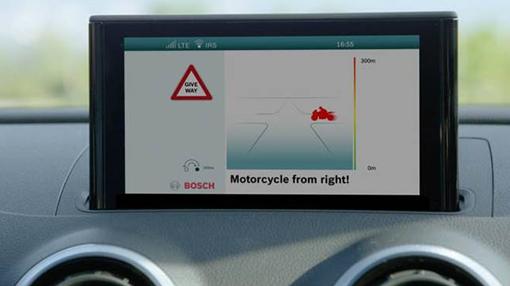 El coche recibe la misma información que la moto