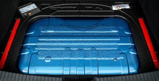 Depósito de gas, situado en el maletero del coche