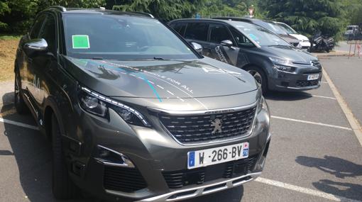 Los coches autónomos de nivel 3 utilizados durante la prueba