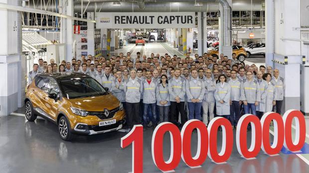 Ya son un millón de Renault Captur fabricados en Valladolid 1.000.000