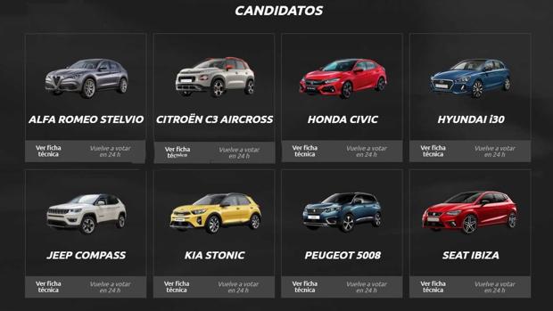 Último día para votar por el Mejor Coche del Año