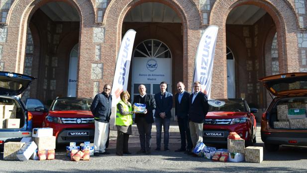 Suzuki entrega 2.000 kilos de comida al Banco de Alimentos de Madrid