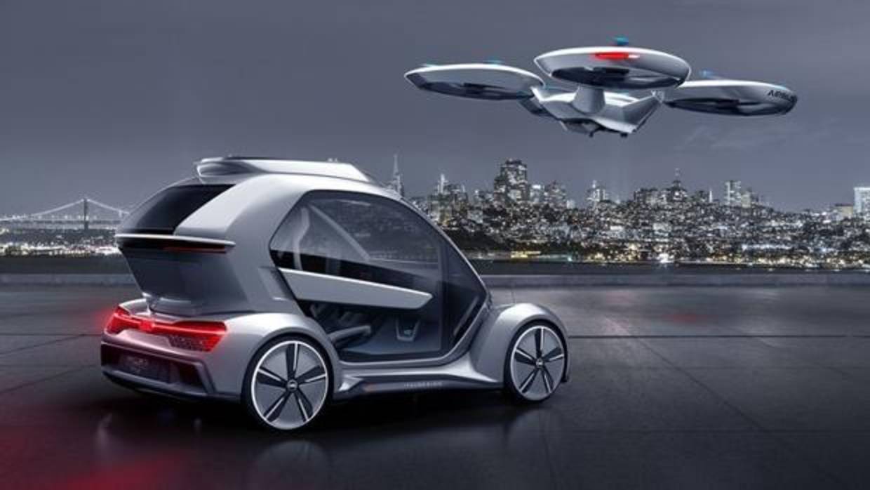 Audi, Italdesign y Airbus desarrollan un dron eléctrico de pasajeros para evitar atascos