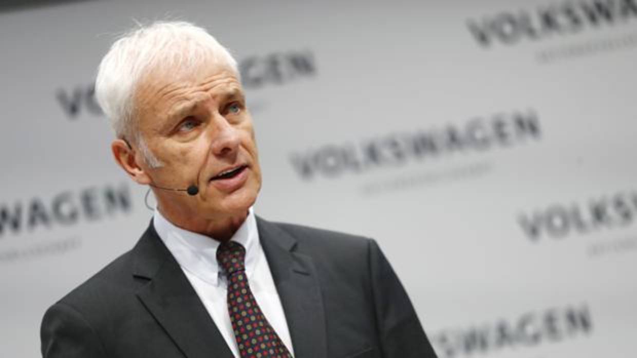 Matthias Muller, presidente de Volkswagen, durante la presentación de resultados del grupo
