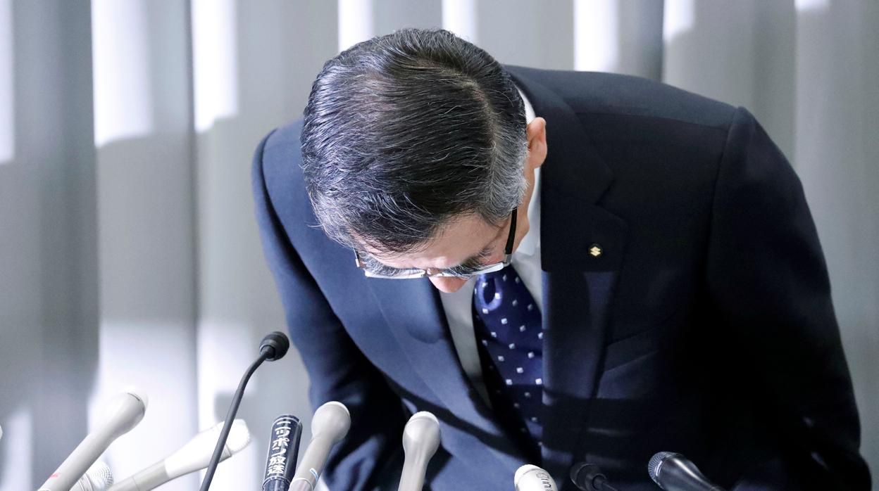 El CEO de Suzuki, Toshihiro Suzuki, durante su comparecencia