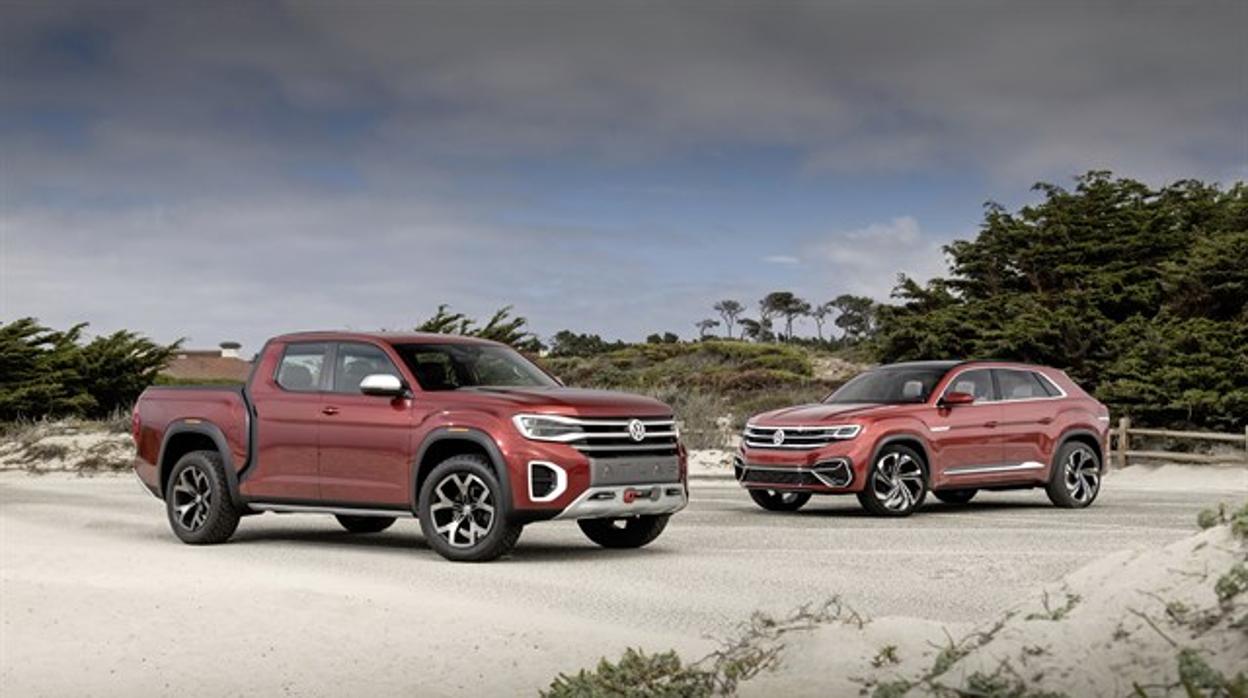 Volkswagen exhibe los prototipos Atlas Cross Sport y Atlas Tanoak Concept en California