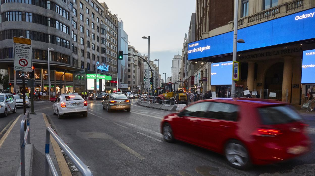 Vista de la Gran Vía de Madrid