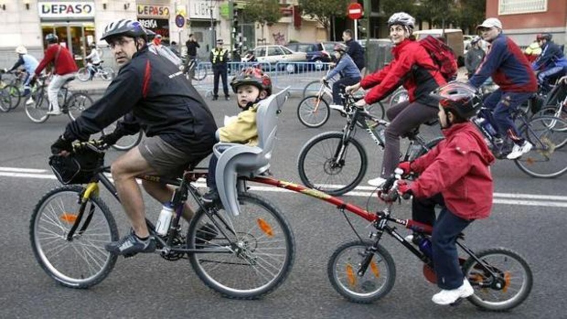 Fiesta de la bicicleta en Madrid