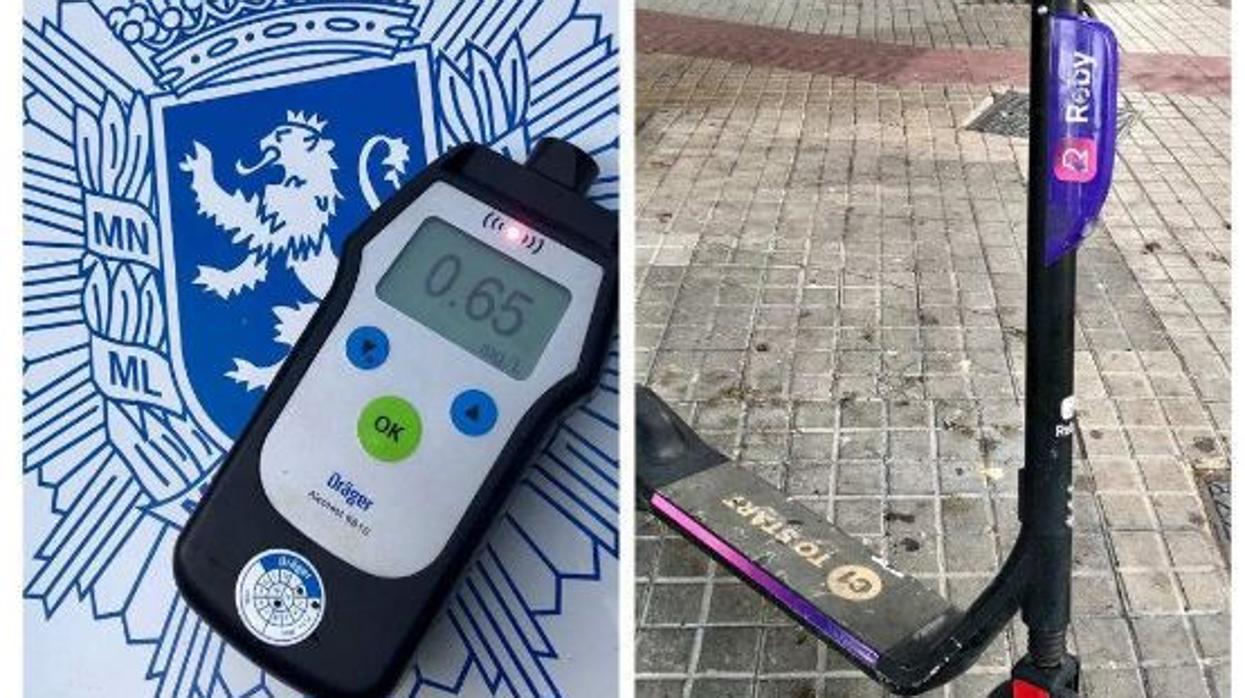 Circular ebrio con un patinete eléctrico también tiene multa y no es nada barata