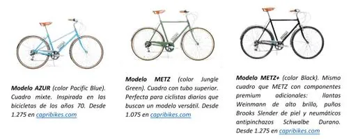 Llega Capri: la empresa española de bicicletas urbanas eléctricas, atemporales y elegantes