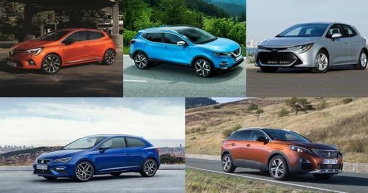 Los diez coches más vendidos en España en el mes de marzo