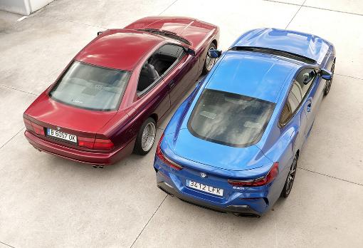 Estos dos BMW 840i están separados por 30 años de evolución