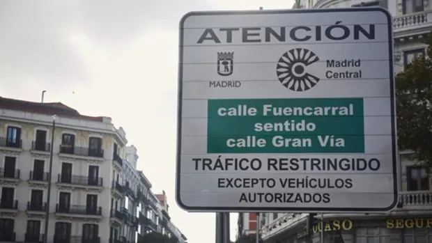 Los coches que podrán entrar en Madrid Central sin etiqueta