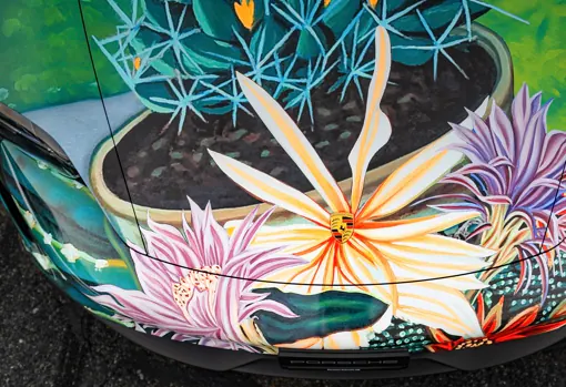 Subastan el Porsche Taycan Artcar, una pieza única del artista Richard Phillips