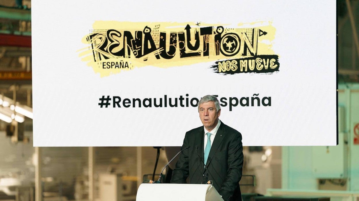 José Vicente de los Mozos, durante la presentación del plan industrial «Renaulution España»