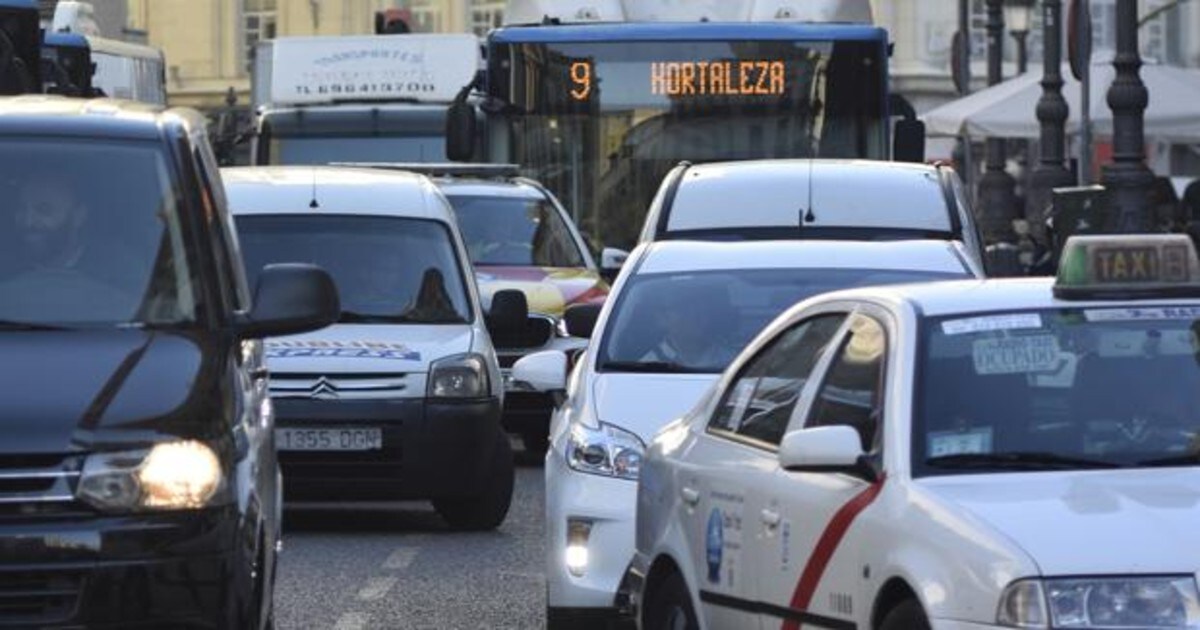 Imagen de tráfico en Madrid