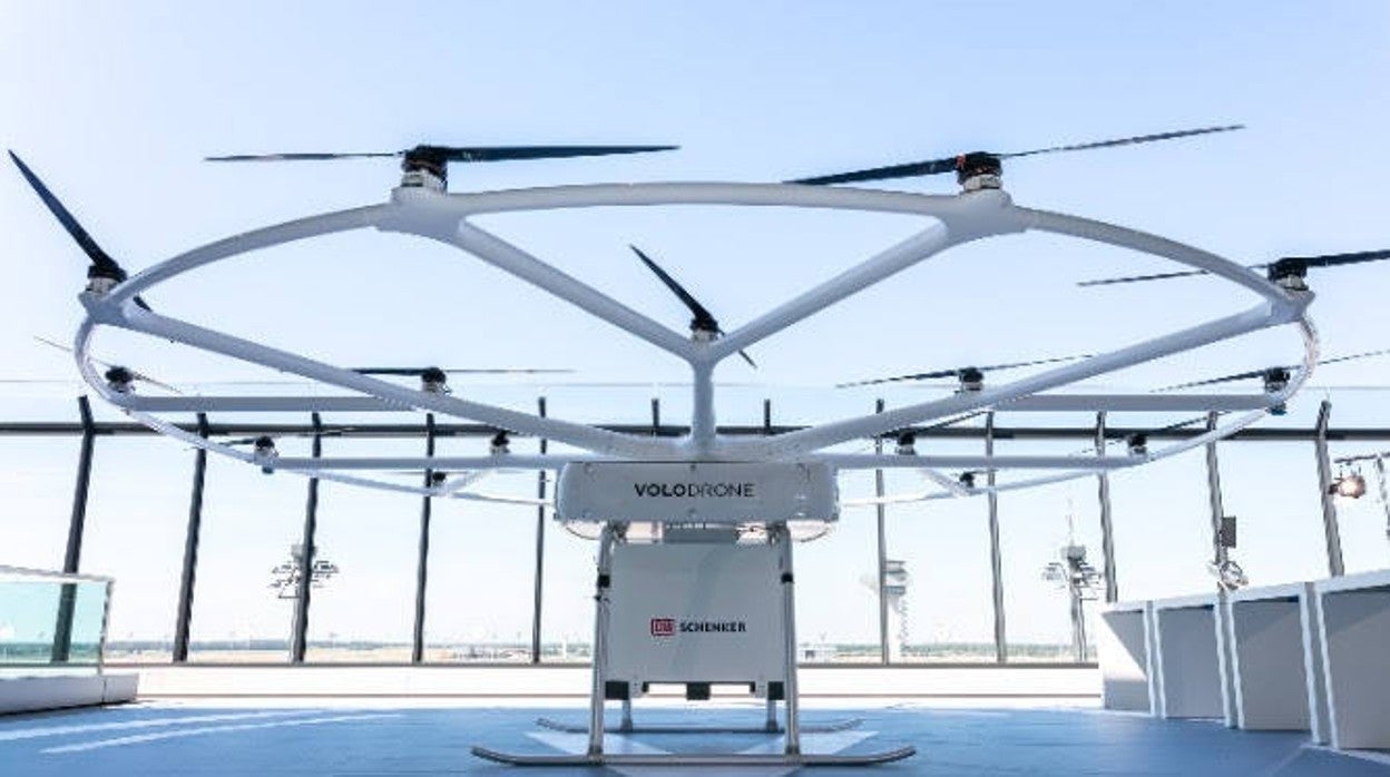 Volocopter presenta un dron autónomo de reparto capaz de llevar hasta 200 kilos