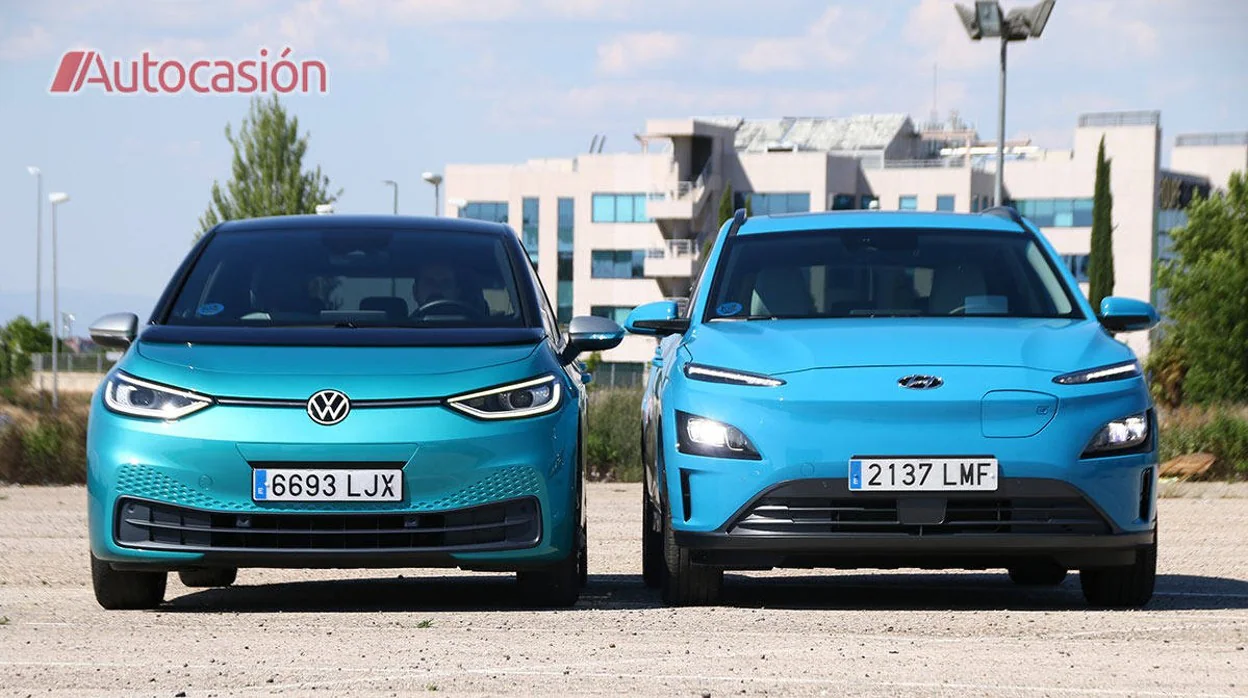 Volkswagen ID.3 vs. Hyundai Kona: dos coches eléctricos frente a frente
