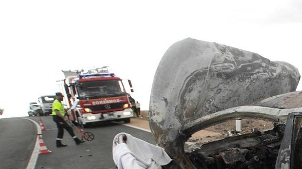 Accidente de tráfico en Arancón (Soria)