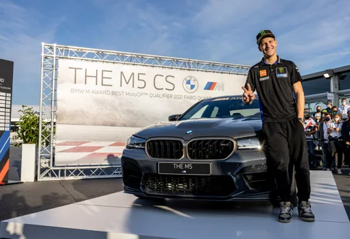 El piloto más rápido en clasificación de MotoGP se lleva un BMW M5 CS