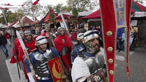 Legionarios en el Mercado Romano de Córdoba